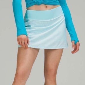 NWT lululemon icing blue pace rival skirt